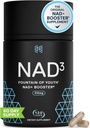 HPN NAD3 Clinical NAD+ Booster, Cellular Health & Natural Energy - Συμπλήρωμα NAD για υγιή γήρανση, Μεταβολική υποστήριξη, NRF2 & μακροβιότητα, Νικοτιναμίδη Ριμποζίδιο & NMN Εναλλακτική, 120ct, 60-Day Supply