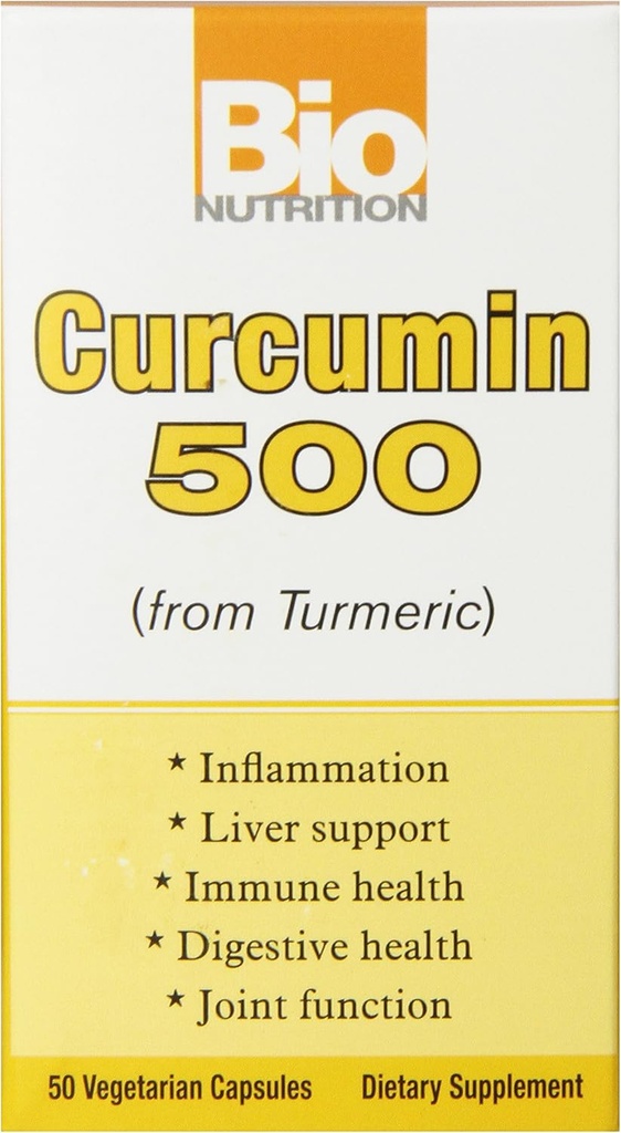 Βιοδιατροφή Curcummin 500 Vegi-Caps, 50 Count