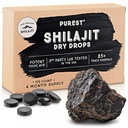 Pure Himalayan Shilajit | 100% Pure Natural Shilajit Grade A Max Potency 85+ Trace Minerals & Fulvic Acid | 3rd Party US Lab Tested | Dry Drops | 24g (120ct)