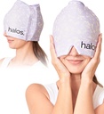 MyHalos® Migraine Relief Cap, 30% Thicker, 2X More Ψύξη Gel, Μένει πιο κρύο για μεγαλύτερη διάρκεια, Φόρμα συναρμολόγησης Καπέλο πάγου, Ice Pack Head Wrap Relief, Ένταση Κεφαλαλγία Relief Cap (Violet)
