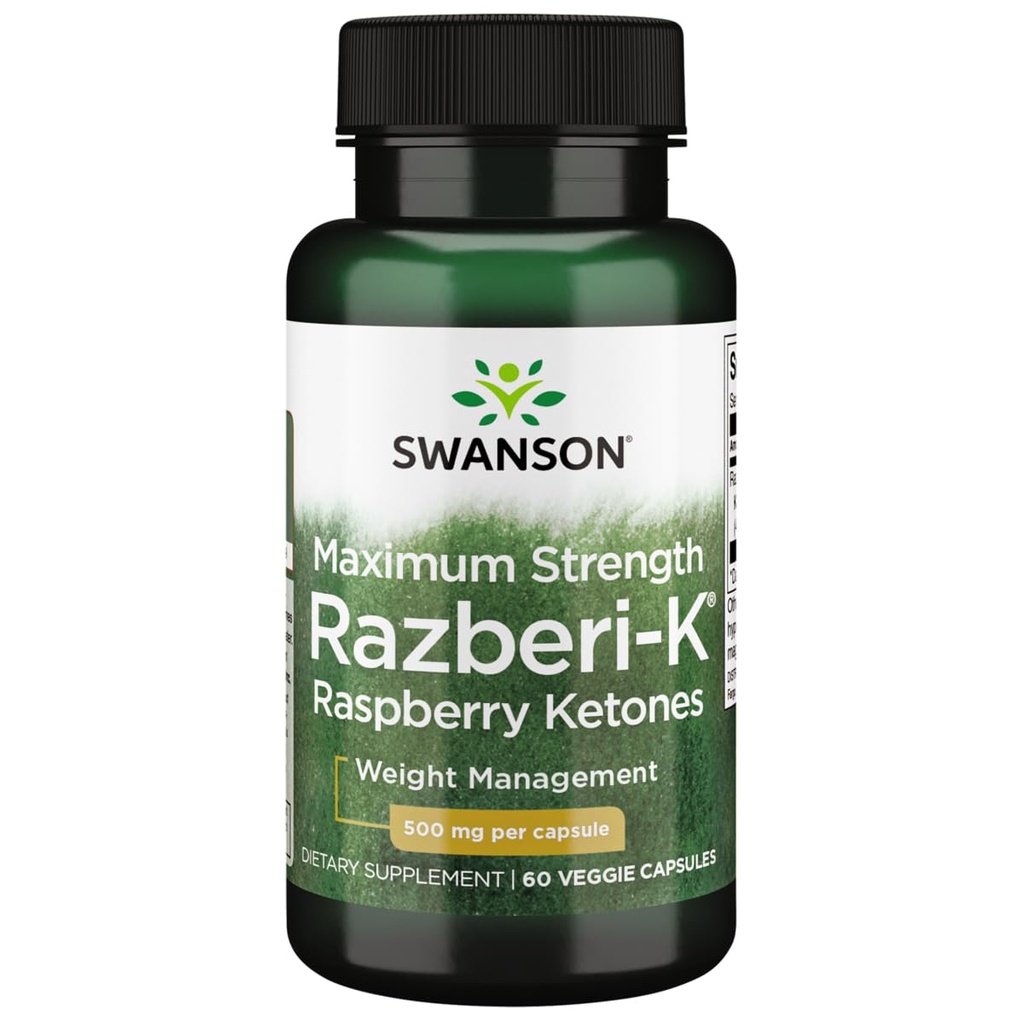 Swanson Μέγιστη δύναμη Razberi-K 500 μιλιγκράμ 60 Veg κάψουλες