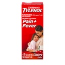 Children's Tylenol Liquid Oral Suspension Medicine, Acetaminophen Pain Reliever & Fever Reducer, Aspirin-, Ibuprofen- & Alcohol-Free, Cherry, 4 Fl. Oz