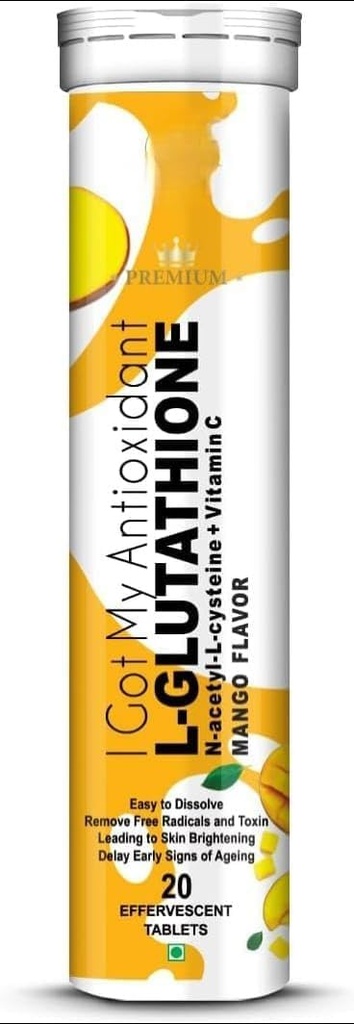 L-Glutathione 600mg με Mango Flavour 