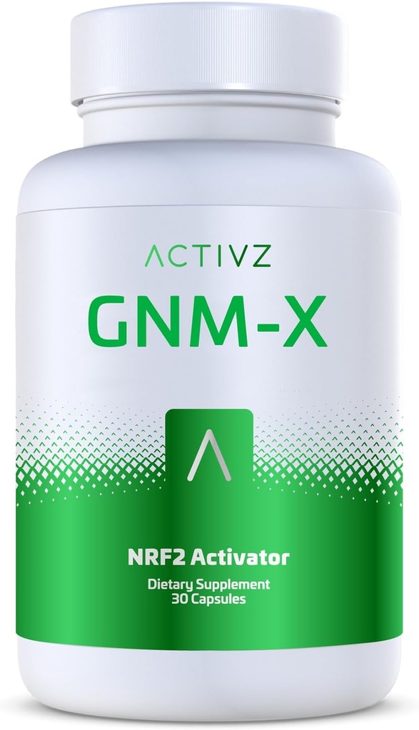 ACTIVZ GNM-X - Ενεργοποίηση Nrf2 για τη Γενετική Κυτταρική Άμυνα και την Ενισχυμένη Ευζωία - Υποστηρίζει τη μακροζωία και την Επιγενετική Υγεία - 30 Κάψουλες
