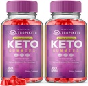 rize labs (πακέτο των 2 TropiKeto ACV Gummies - Επιπλέον δύναμη Keto Gummies για Σύνθετη απώλεια βάρους, συμπλήρωμα Keto, Tropi Keto Gummy Κριτικές (120 Gummies)