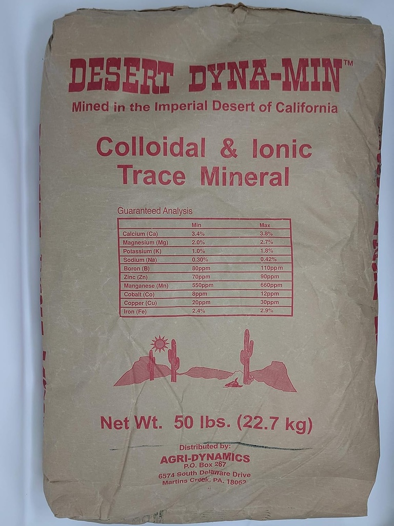 Desert Dyna-Min - Κολλοειδές και ιωνικό ορυκτό ανίχνευσης - 50lb τσάντα