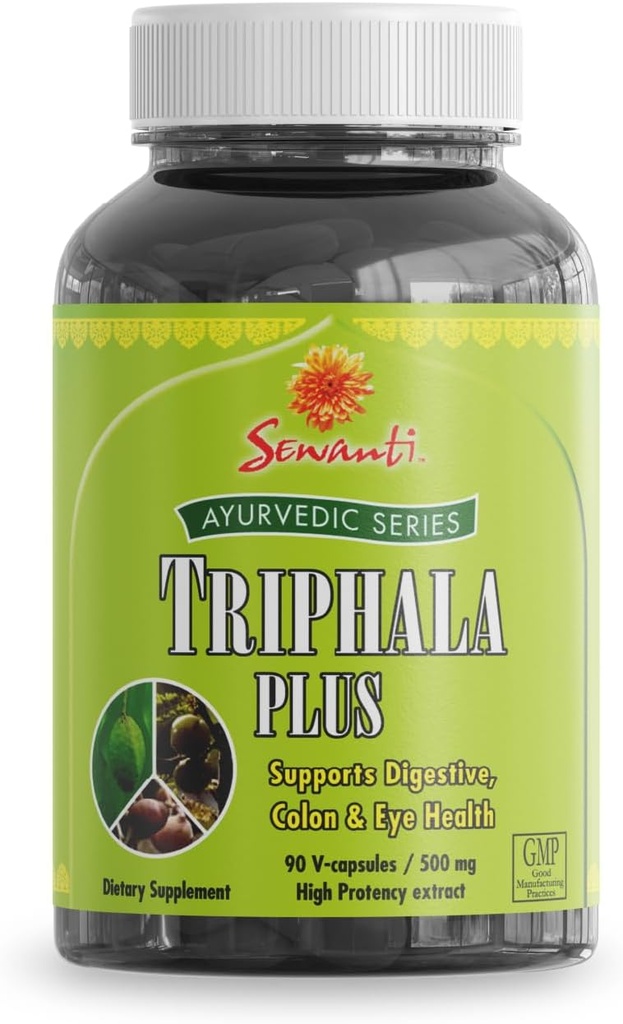 Κάψουλες Sewanti Ayurvedic Triphala - Herbal Formula for Digestive Health - Amla, Bibhitaki, Haritaki - 90 V-Capsules/ 500mg