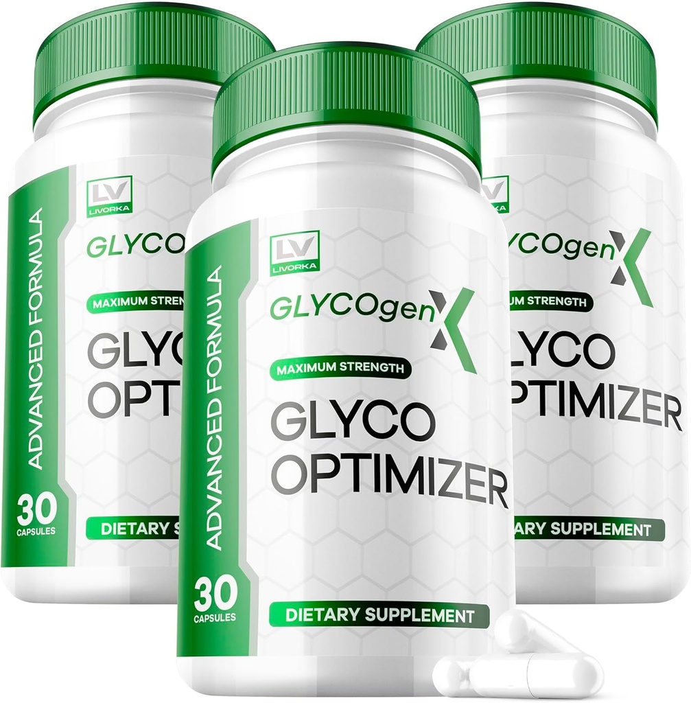 LIVORKA 3 πακέτο - Glycogen X Glyco Optimazer, Glyco X Optimizer Glycogen, GlycogenX, Glycogen Support, GlycogenX υποστήριξη, Glycogen X, GlycogenX Glyco Optimizer, Glycogen Optimizer 600MG, 90 κάψουλες