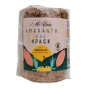 Mi Alma, 4 BAR PACK Amaranth Bar με σοκολάτα και νιφάδες καλαμποκιού PREMIUM, Barra de Amaranto con Chocolate, Super Food, Gluten Free, Healthy Snack, 8.4 oz