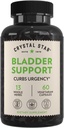 Crystal Star Bladder Support (60 κάψουλες) – συμπλήρωμα βοτάνων για την υγιεινή λειτουργία της ουροδόχου κύστης - Cranberry, Dandelion & Fenugreek - Βοηθά στην υπερδραστική κηλίδωση και την ακράτεια - Μη ΓΤΟ