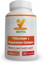 Invita Pastium Magnesium Complex 1000 MG για την υποστήριξη ποδιών & μυών I (90 κάψουλες) - Υψηλή απορρόφηση Ασπαρτικό κάλιο με ασπαρτικό οξείδιο του μαγνησίου Γλυκινικό γλυκονικό γλυκονικό γλυκονικό οξύ & κετό