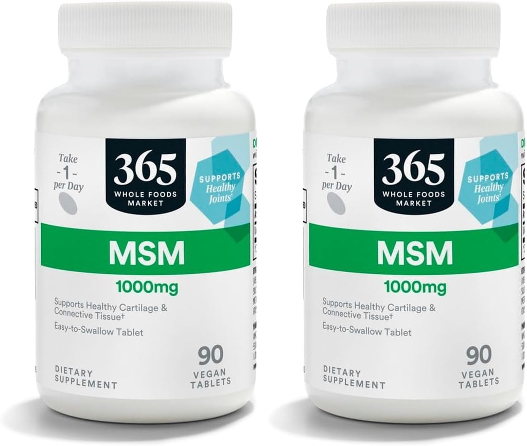 365 από το Whole Foods Market, MSM 1000Mg, 90 Tablets (πακέτο του 2)