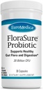 EuroMedica FloraSure Probiotic - Συμπλήρωμα πέψης για την ενίσχυση κατά του περιστασιακού Bloating & Support Αέριο Ανακούφιση - Συμπλήρωμα υποστήριξης για την υγεία των ούρων με Bifidobacterium Bifidum - 30 κάψουλες