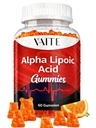 Alpha Lipoic Acid Gummies 1000mg, ALA συμπλήρωμα για την υποστήριξη του εγκεφάλου & των νεύρων, αντιοξειδωτικό, ενέργεια – Μη ΓΤΟ, Vegan, χωρίς γλουτένη – 60 Μασώμενα για τη ζωτικότητα και την άνεση για τους άνδρες και τις γυναίκες