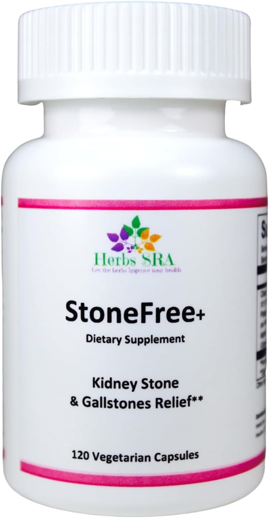 StoneFree Herbal Supplement -Natural Support for Kidney and Gallstones -Chanca Piedra, Potassium Citrate, Apple Cider Vinegar -Promotes Healthy Kidney Function -Supports Gallbladder Health