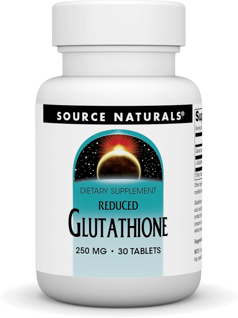 Source Naturals Glutathione, συμπλήρωμα για την υποστήριξη του ήπατος, 250mg - 30 δισκία