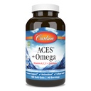 Carlson - ACES + Ωμέγα, Βιταμίνες A, C, E & Selenium + Omega-3s EPA και DHA, Υποστήριξη Υγείας, 180 Softgels