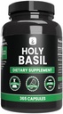 PURE ORIGINAL INGREDIENTS Holy Basil (365 Capsules) No Magnesium Or Rice Fillers, Always Pure, Lab Verified
