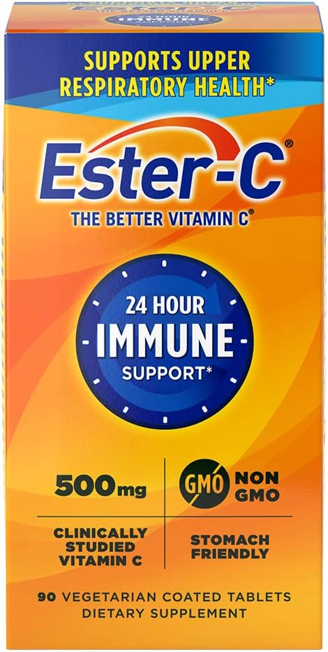 Ester- C 500 mg 24 ώρες δισκία βιταμίνης C για ανοσοποιητική υποστήριξη, συμπλήρωμα βιταμίνης C, 90 μέτρα