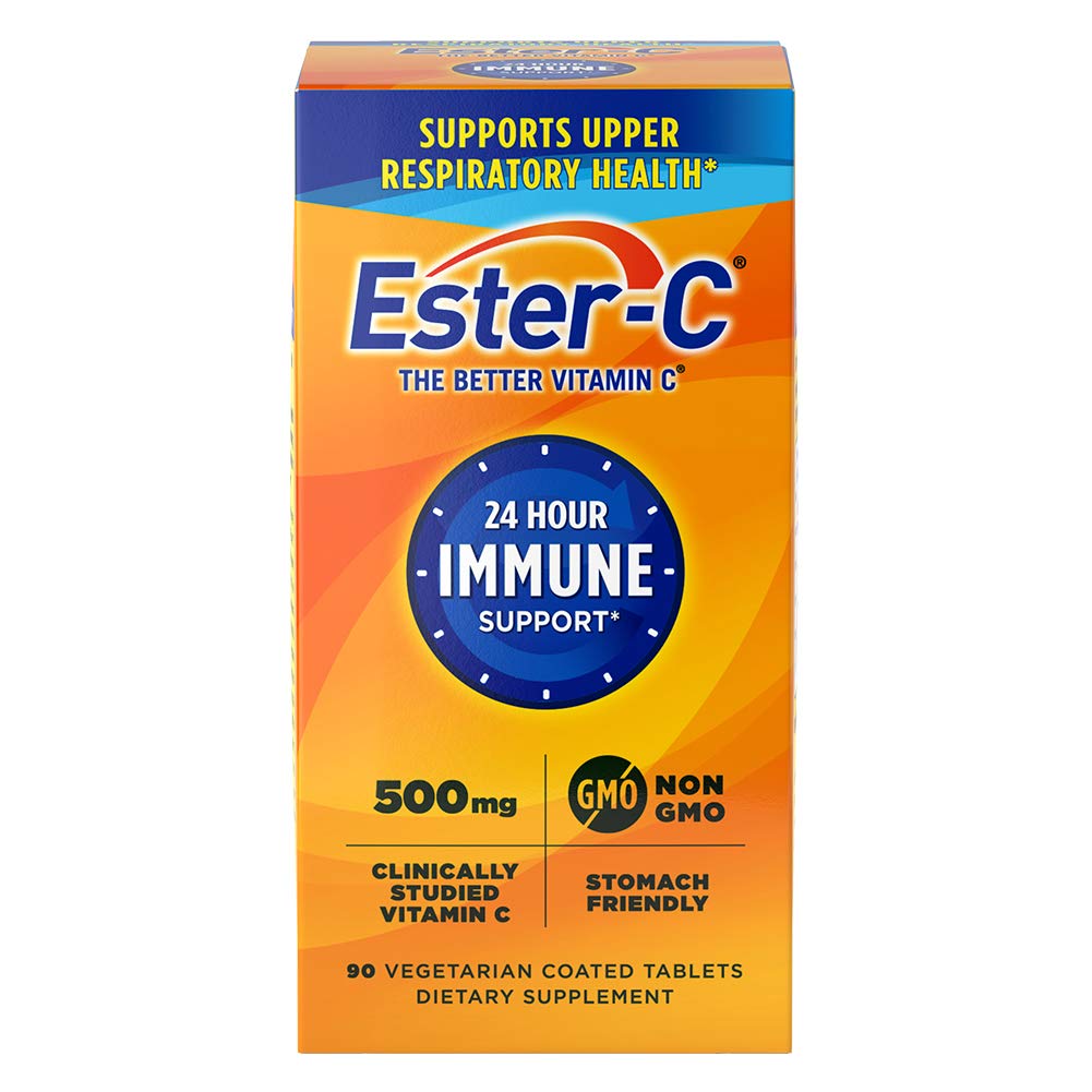 Ester- C 500 mg 24 ώρες δισκία βιταμίνης C για ανοσοποιητική υποστήριξη, συμπλήρωμα βιταμίνης C, 90 μέτρα