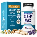All Natural Sleep Aid – Non-Habit Forming Magnesium, GABA, 5-HTP & Taurine – REM Sleep & Deep Sleep Supplement Without Melatonin – Vegan Herbal All Natural Sleep Aid for adults – 60 Capsules