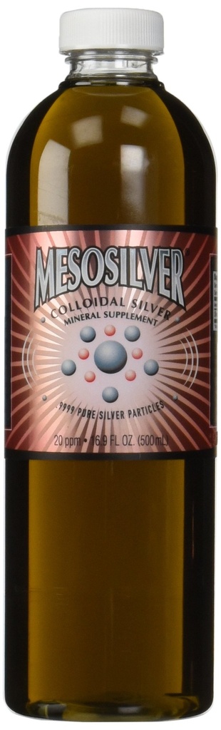 MesoSilver ® 20 ppm κολλοειδές ασήμι, 500 mL/16.9 Oz