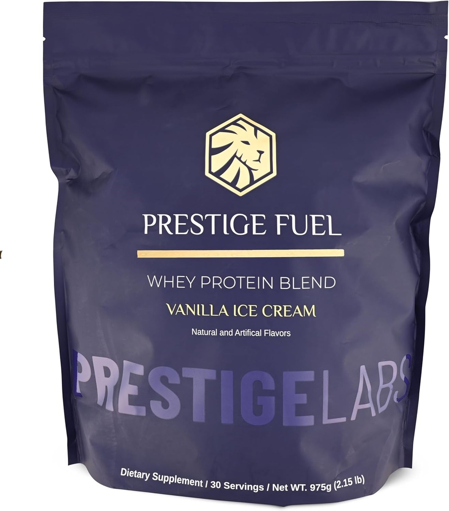 Prestige Καύσιμα Φυσικές πρωτεΐνες Whey και Isolate Vanilla Flavor παγωτού (30 μερίδες)