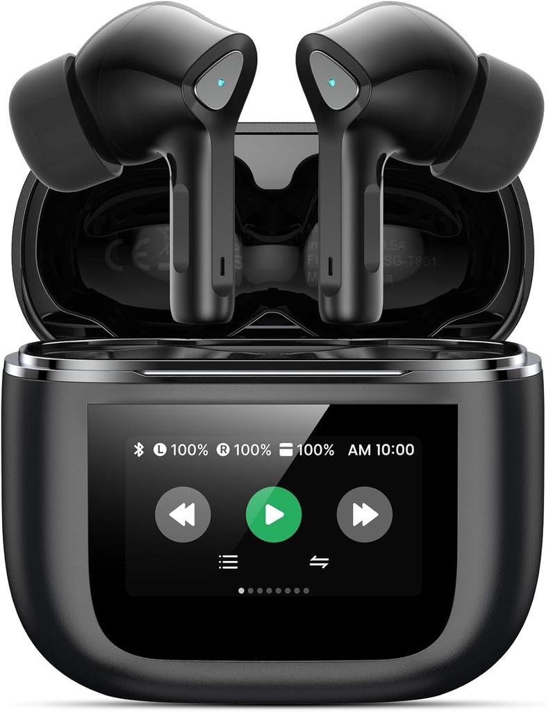 Ασύρματα ακουστικά Bluetooth 5.3 Ακουστικά 50H Ώρα παιχνιδιού Στερεοφωνικά ακουστικά με Mic IPX7 Αδιάβροχη άνεση Ελαφριά στο αυτί ακουστικά για Pad Android / iOS Δώρα για γυναίκες άνδρες
