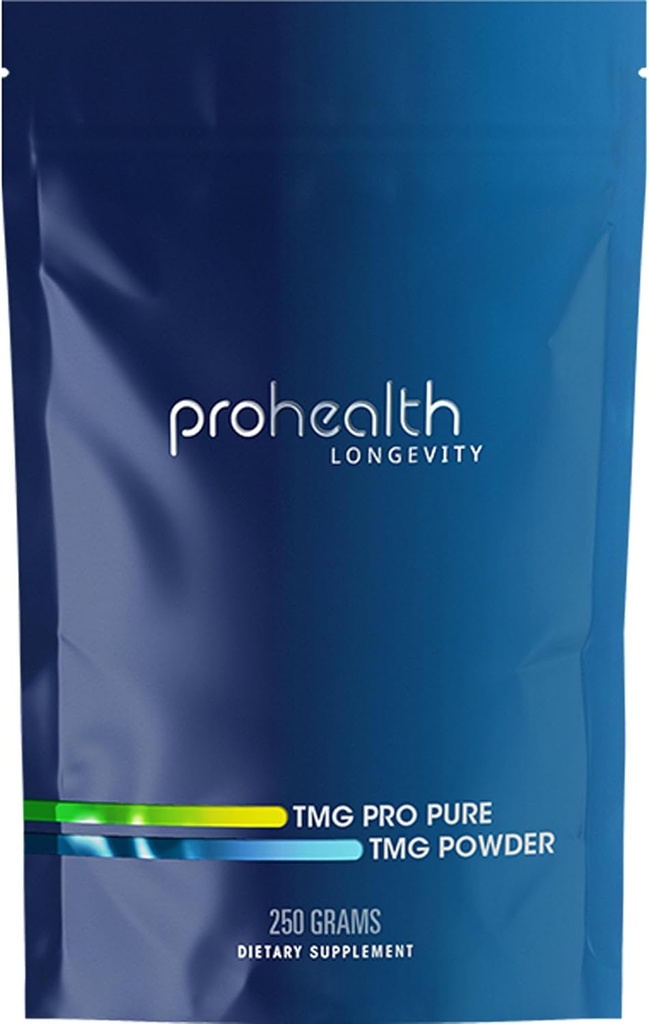 ProHealth TMG Amino Acid πίεση του αίματος (Τριμεθυλογλυκίνη - συμπλήρωμα βηταΐνης Anhydros) - Υποστήριξη μεθυλίωσης 250 γραμμάρια μαζικής σκόνης μακροβιότητα