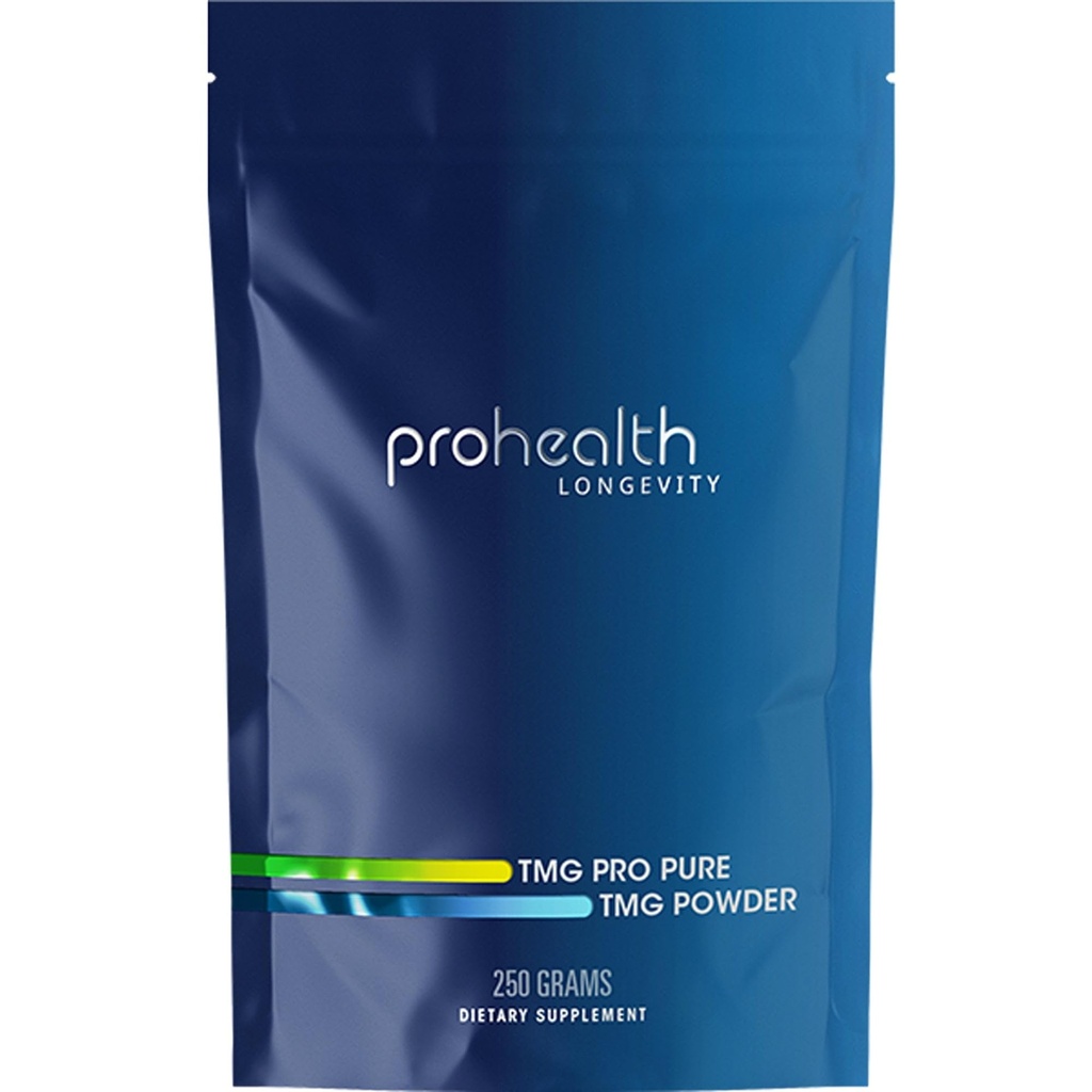 ProHealth TMG Amino Acid πίεση του αίματος (Τριμεθυλογλυκίνη - συμπλήρωμα βηταΐνης Anhydros) - Υποστήριξη μεθυλίωσης 250 γραμμάρια μαζικής σκόνης μακροβιότητα
