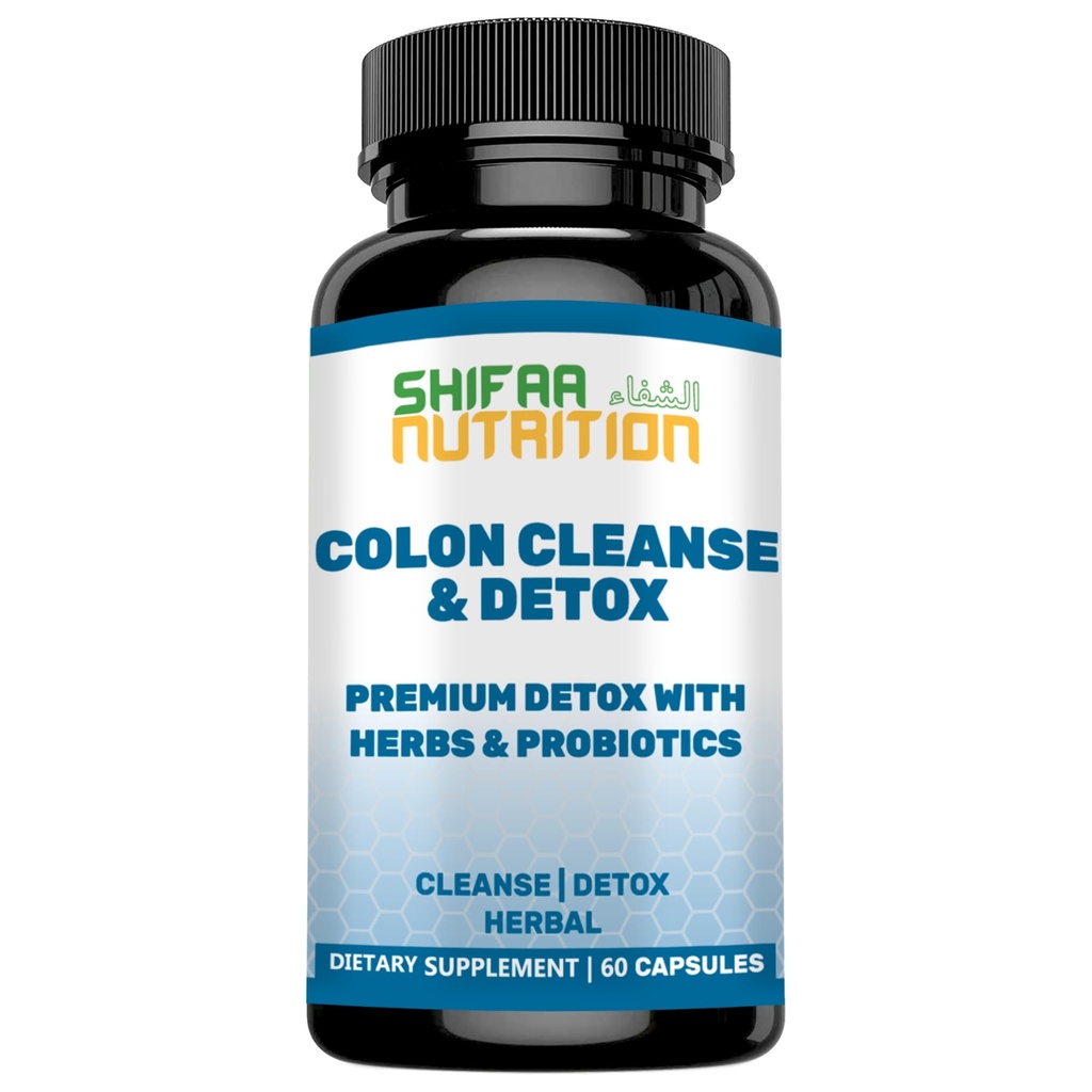 SHIFAA NUTRITION Premium Colon Cleanse & Herbal Detox Pills 