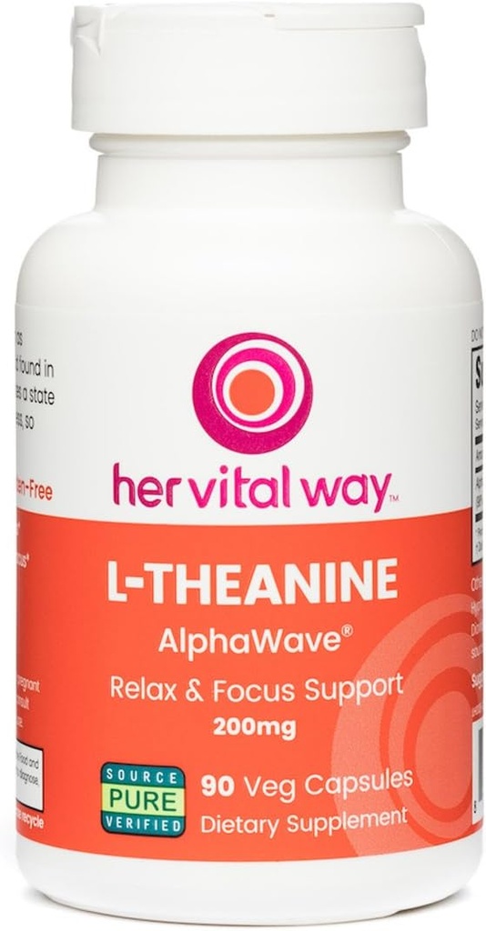 L-Θεανίνη, επιπλέον δύναμη 200mg Relax & Focus Support, με AlphaWave