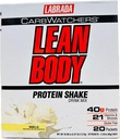 Παρατηρητές υδατανθράκων σώματος Lean, All-in-One Vanilla Meal Replacement Shake. 40g Πρωτεΐνη Whey Blend, 8g Υγιή λίπη & Ίνες, 22 βιταμίνες και ορυκτά, Δεν τεχνητά χρώματα, Χωρίς γλουτένη, (20 πακέτα)