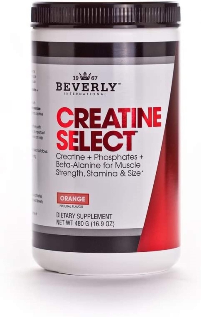 Beverly International Creatine Select with Phosphates, 40 Υπηρεσίες. Μια μονοϋδρική Φόρμουλα Πλάσματος Αποτυχίας. Ενισχύστε το μέγεθος των μυών, τη δύναμη, την αντοχή και την ανάκαμψη. για άνδρες και γυναίκες. Έχει γεύση σαν τανγκ
