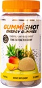 GummiShot Ενέργεια Gummies, 2475mg των φυτών με βάση τις μασέλες καφεΐνης ανά φιάλη, Long Lasting Energy Boosters, Tropical (33ct)