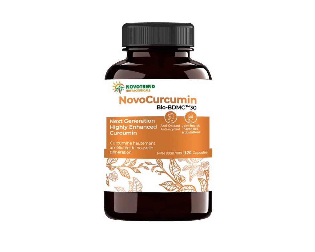 NovoCurcumin-Επόμενης Γενιάς Πολύ ενισχυμένη Κουρκουμίνη- 120 Κάψουλες