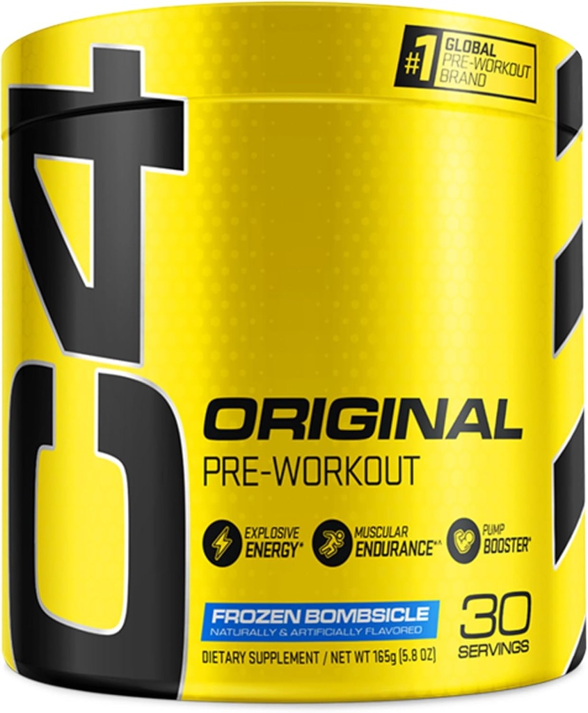 Cellucor C4 αρχικός πριν από την προπόνηση σκόνη κατεψυγμένη ζάχαρη βομβών χωρίς προεργασία για άνδρες & γυναίκες 150mg καφεΐνη + βήτα αλανίνη + κρεατίνη - 30 υπηρεσίες (συσκευασία Μαΐου Vary)