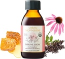 Urban Moonshine Immune Zoom - Fast-Acting Immunity Boost - Βιολογικό Syrup Elderberry - Echinacea - Ακατέργαστο Μέλι - Πιστοποιημένο Βιολογικό - Φυσικό - 4.2 Fl Oz