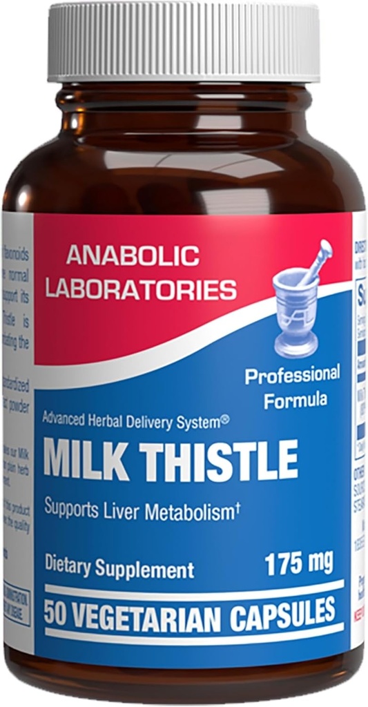 Silymarin Milk Thistle Extract Κάψουλες - Clinical Milk Thistle Συμπληρώματα ήπατος για γυναίκες & άνδρες με Standardized 80% Silymarin για Liver Cleanse Detox Υποστήριξη - Vegan Made in The USA - 50 Servings