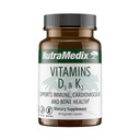 NutraMedix Βιταμίνη D3 και K2 συμπλήρωμα υποστήριξης του ανοσοποιητικού για γυναίκες & άνδρες - Βοήθεια για την υγεία της καρδιάς - Μπορεί να βοηθήσει με το μεταβολισμό του ασβεστίου (90 κάψουλες)