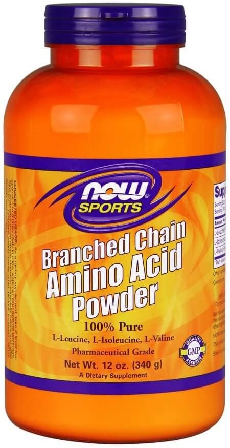 Τώρα τρόφιμα διακλαδισμένη αλυσίδα Amino Acid σκόνη, 12oz (πολυ-πακέτο)