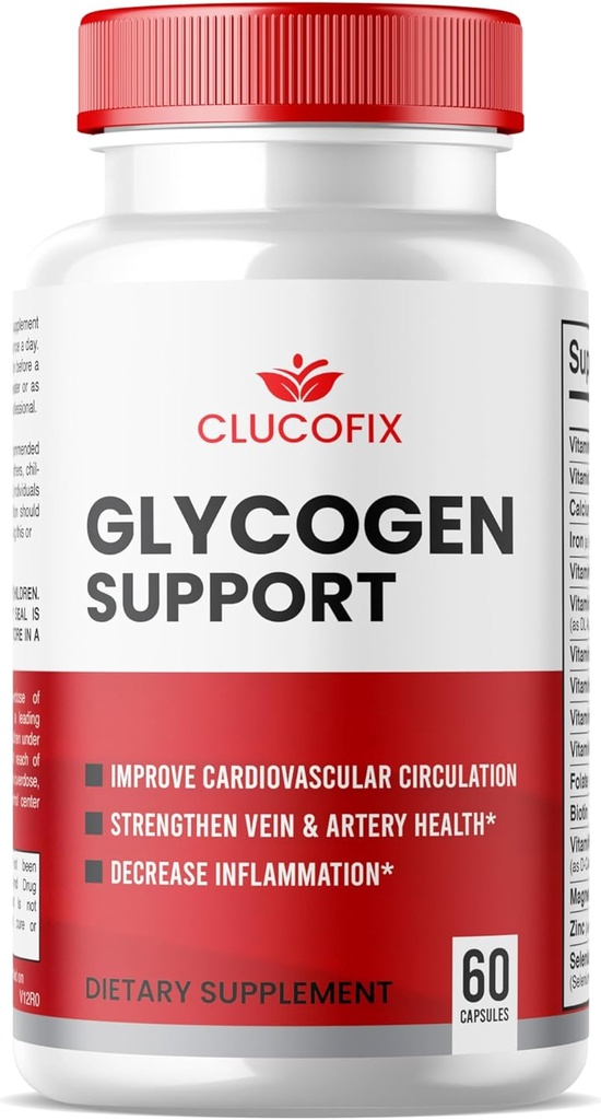 (1 πακέτο) ClucoFix Glycogen υποστήριξη κάψουλες, ClucoFix Glycogen υγεία & ευεξία Multivitamin υποστήριξη συμπληρώματα χάπια, ClucoFix Glycogen χάπια, ClucoFix Glycogen Advanced Formula Support Reviews