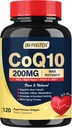 DRFOSTER Coq10 200mg, Coenzyme Q10 for Antioxidant & Energy Production, 6X Higher Absorption Cq10 with Vitamin E & PQQ & Black Pepper Extract, Co q 10 Supplement 120 Servings