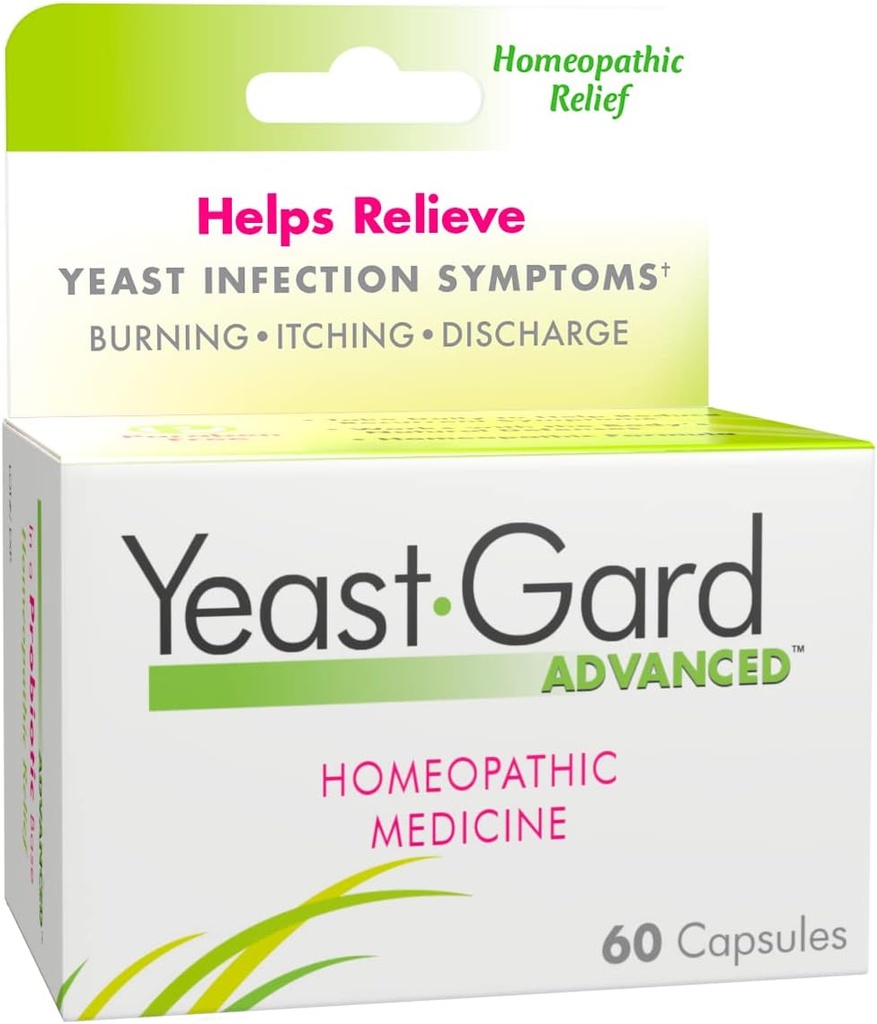 YeastGard Advanced Ομοιοπαθητικά Καψάκια Remedy - 60 μετρούν μπουκάλι