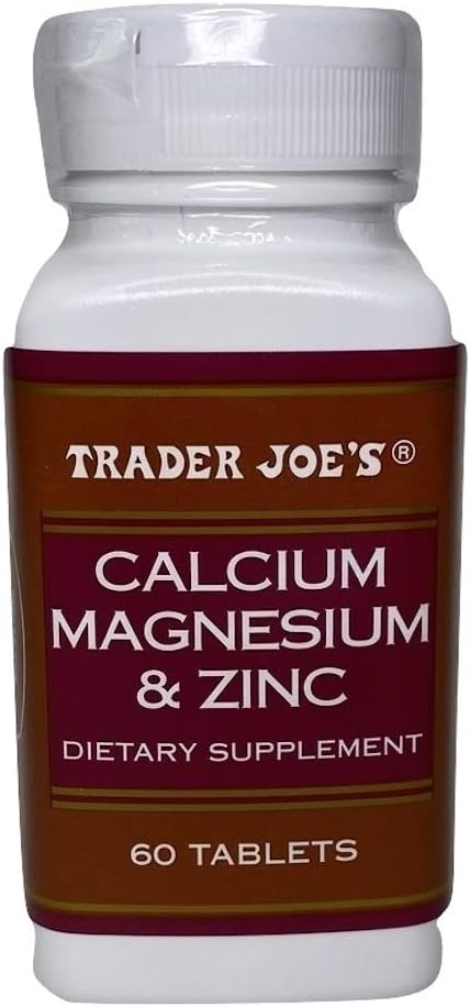 Trader Joe του ασβεστίου μαγνήσιο & ψευδάργυρος 60 δισκία