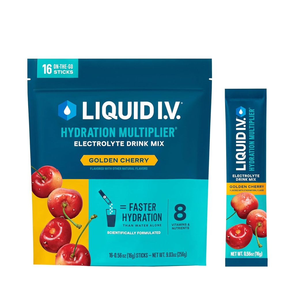 Liquid I.V.® Hydration Multiplier® - Golden Cherry - Συσκευασία σκόνης ενυδάτωσης 