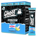 Συσκευασία ενυδάτωσης GHOST, Sonic Ocean Water, 24 Sticks, Ηλεκτρολυτική σκόνη - Συμπλήρωμα μειγμάτων ποτών με μαγνήσιο, κάλιο, ασβέστιο, βιταμίνη C - Vegan, χωρίς σόγια, ζάχαρη & γλουτένη