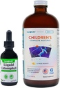 LIQUIDHEALTH Liquid Chlorophyl Drops & Children's Complete MultiDaily Multivitamin Bundle for Kids - Εσωτερικό Αποσμητικό, Σταματήστε την Κακή Αναπνοή, Μειώστε την Οδοντόκρεμα Σώματος, Ανοσοποιητική Υποστήριξη - Κατασκευάζεται στις ΗΠΑ, Μη ΓΤΟ
