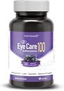 NANOWELL EyeCare Anthocyanins 100 - Συμπλήρωμα για την υγεία των ματιών με Bilberry, Zeaxanthin, Lutein, Anthocyanins, Vitamin A, E, Selenium & Copper - 60 Softgels, 60 Day Supply