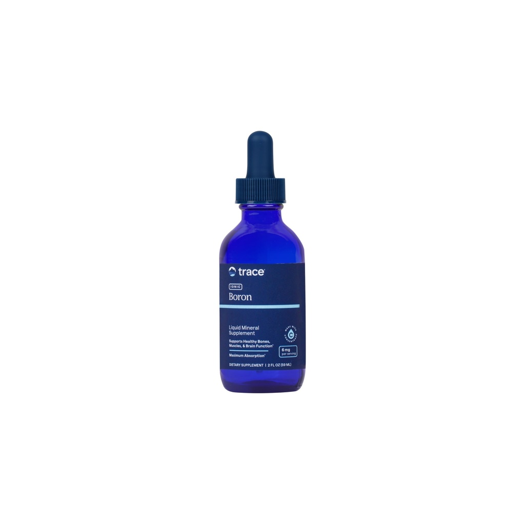 Trace Minerals Ionic Boron - Συμπλήρωμα υγρού ιωνικού βότανου για την καθημερινή υποστήριξη της υγείας - Οστική, μυϊκή και συνδετική υποστήριξη ιστού - Υγιεινό mindset - Vegan & Gluten-Free - 2 fl oz (48 Servings)